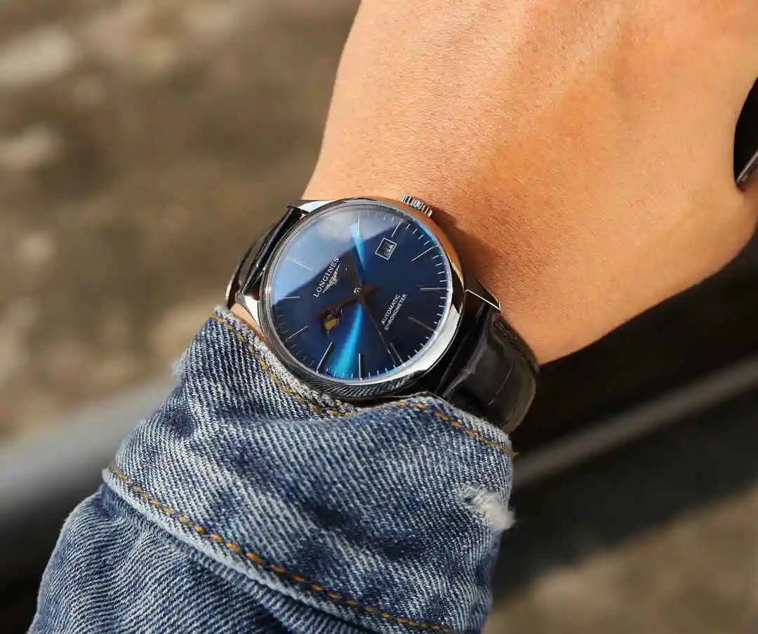 General Watches Longines Watch Men's Watch Paired with Original Fully Automatic Mechanical Movement Top Grade 316 Precision Steel Case with Mineral Super Strong Mirror Diameter 40mm kk06550 view 6