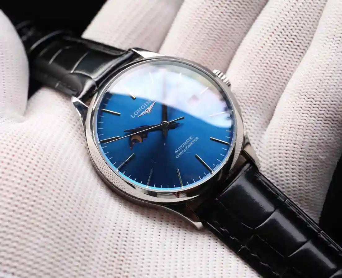 General Watches Longines Watch Men's Watch Paired with Original Fully Automatic Mechanical Movement Top Grade 316 Precision Steel Case with Mineral Super Strong Mirror Diameter 40mm kk06550 view 9