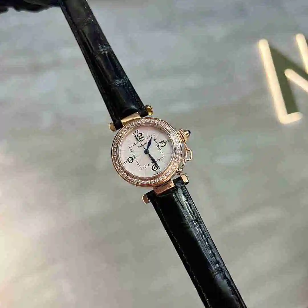 General Watches Cartier Watch Women's Watch Paired with Original Fully Automatic Mechanical Movement Top Grade 316 Precision Steel Case with Mineral Super Strong Mirror Diameter 35mm KK03250 view 5