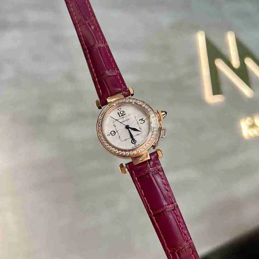 General Watches Cartier Watch Women's Watch Paired with Original Fully Automatic Mechanical Movement Top Grade 316 Precision Steel Case with Mineral Super Strong Mirror Diameter 35mm KK03250 view 6