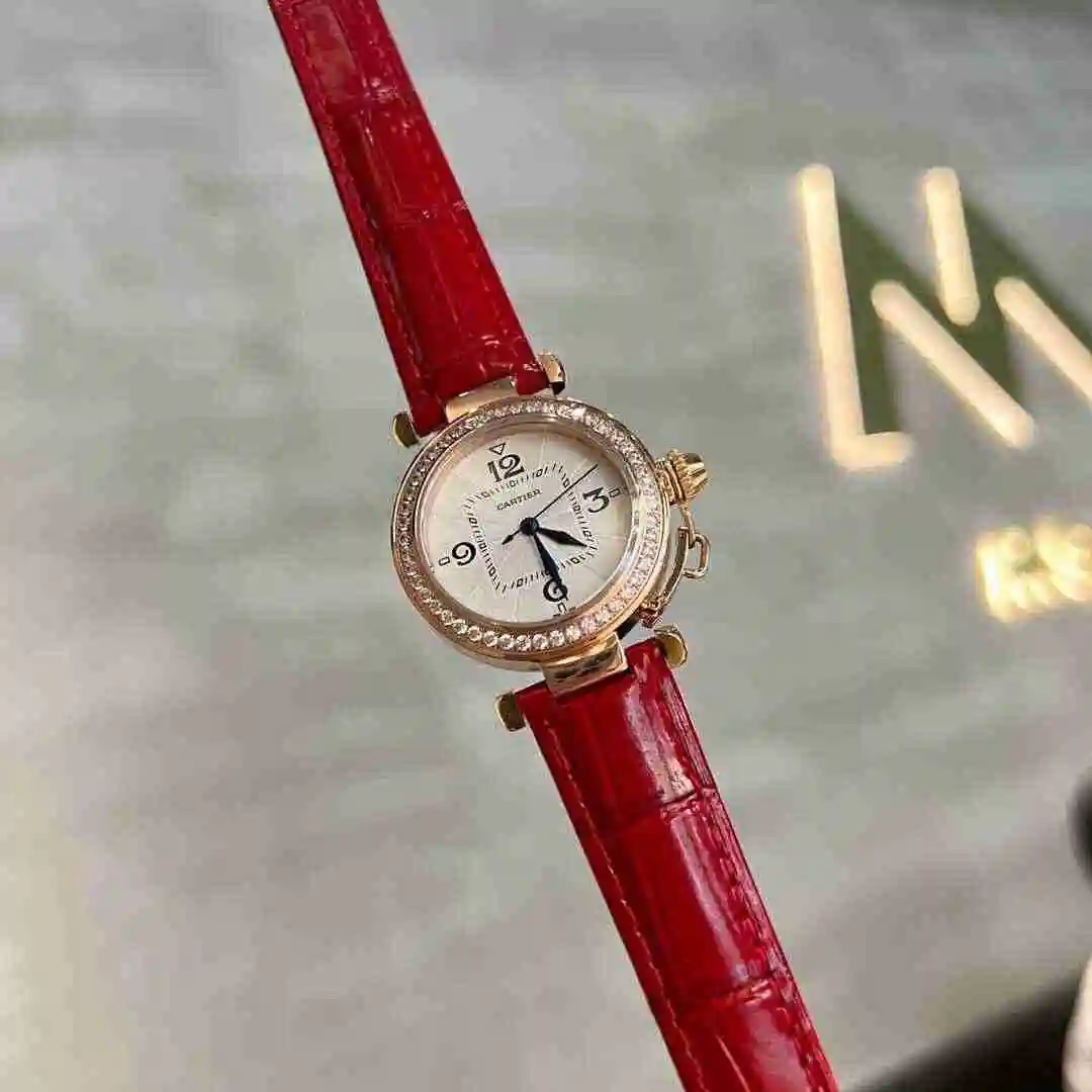 General Watches Cartier Watch Women's Watch Paired with Original Fully Automatic Mechanical Movement Top Grade 316 Precision Steel Case with Mineral Super Strong Mirror Diameter 35mm KK03250 view 8