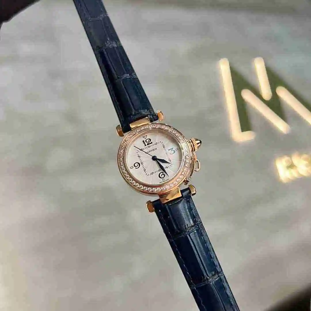 General Watches Cartier Watch Women's Watch Paired with Original Fully Automatic Mechanical Movement Top Grade 316 Precision Steel Case with Mineral Super Strong Mirror Diameter 35mm KK03250 view 9