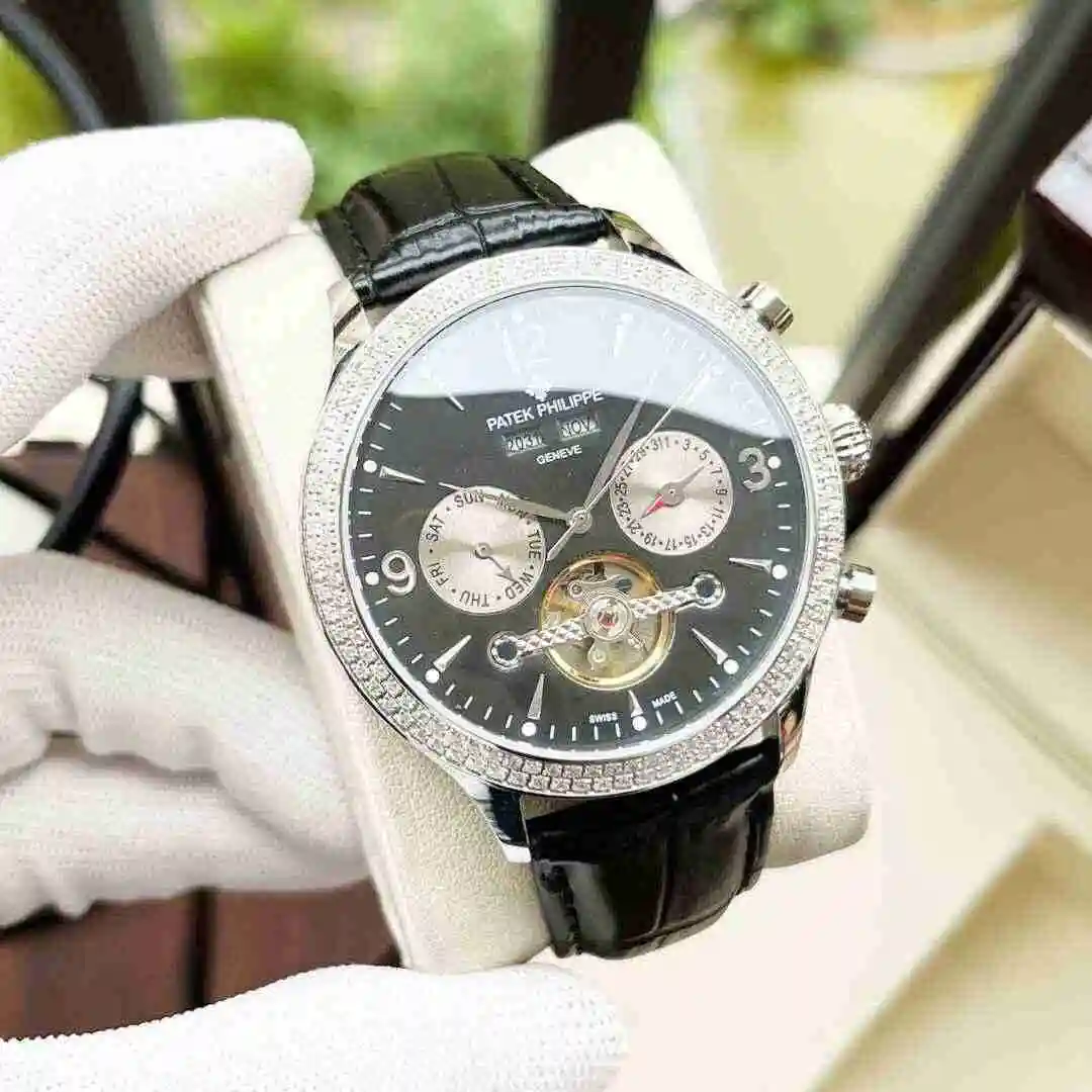 General Watches Patek Philippe Watch Men's Watch Paired with Original Fully Automatic Mechanical Movement Top Grade 316 Precision Steel Case Case with Mineral Super Strong Mirror Diameter 42mm KK06 1 view 6
