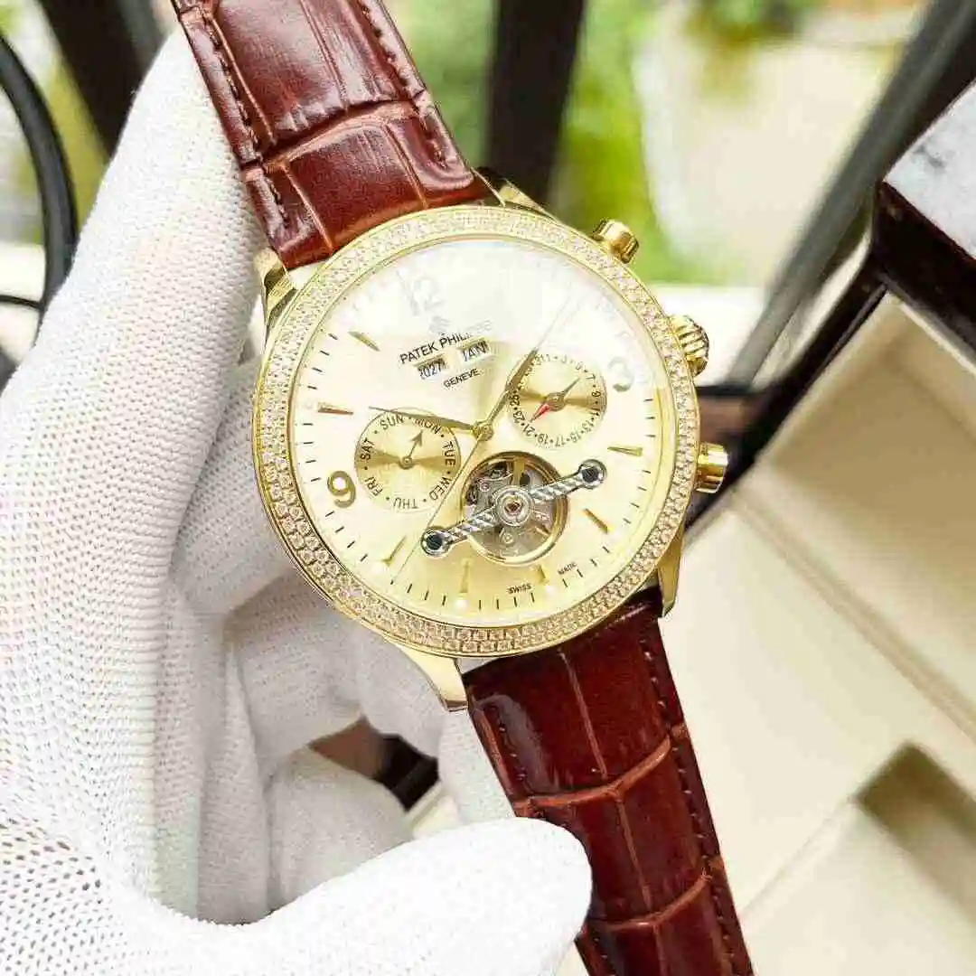 General Watches Patek Philippe Watch Men's Watch Paired with Original Fully Automatic Mechanical Movement Top Grade 316 Precision Steel Case Case with Mineral Super Strong Mirror Diameter 42mm KK06 1 view 7