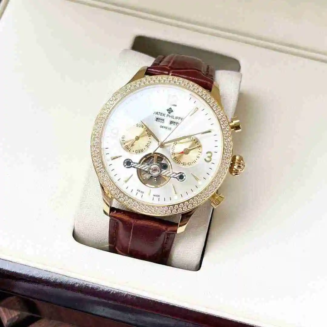 General Watches Patek Philippe Watch Men's Watch Paired with Original Fully Automatic Mechanical Movement Top Grade 316 Precision Steel Case Case with Mineral Super Strong Mirror Diameter 42mm KK06 1 view 9
