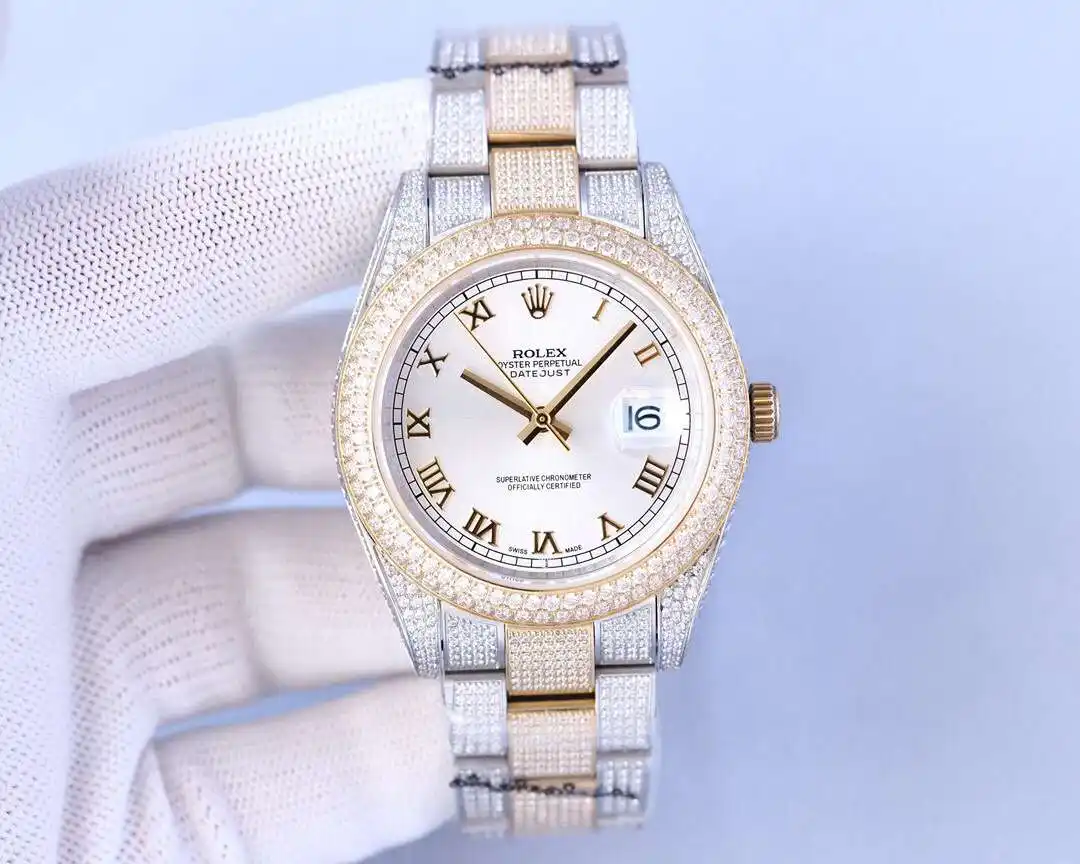 General Watches Rolex watch men's watch with original fully automatic mechanical movement top 316 stainless steel case strap mineral super mirror diameter 41mm KK09800 5 view 5