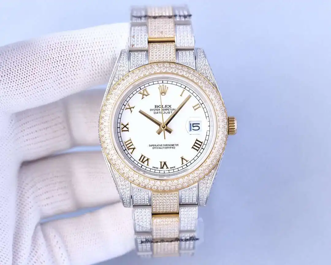 General Watches Rolex watch men's watch with original fully automatic mechanical movement top 316 stainless steel case strap mineral super mirror diameter 41mm KK09800 5 view 6