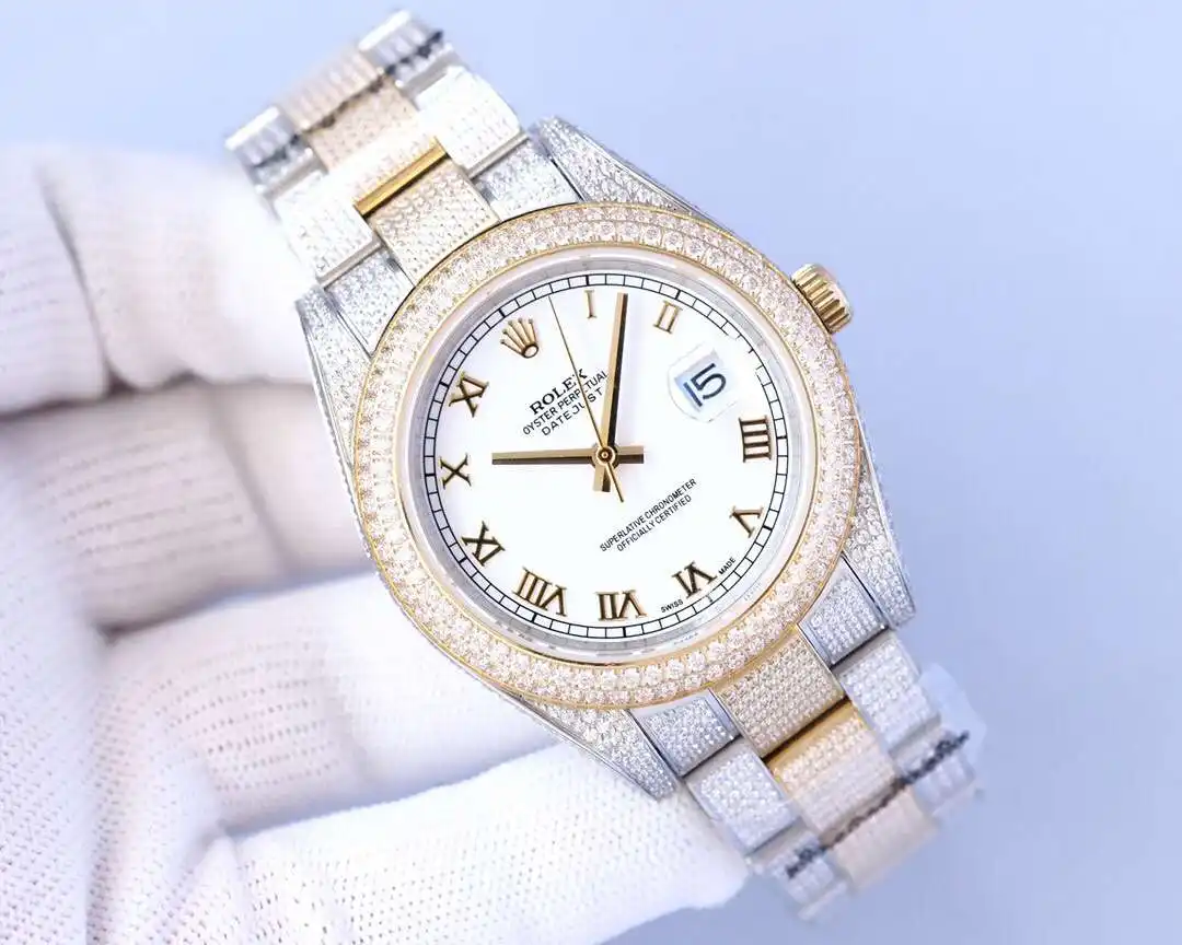 General Watches Rolex watch men's watch with original fully automatic mechanical movement top 316 stainless steel case strap mineral super mirror diameter 41mm KK09800 5 view 9