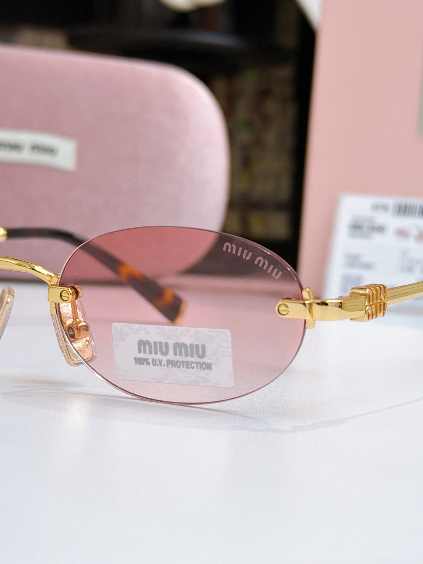 Miu Miu MIU MI EL:MUA54 Size 51-20-130 Sunglasses view 3