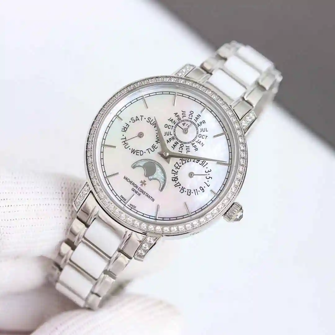 General Watches Vacheron Constantin Jiangshi Dandun Watch Women's Watch Paired with Original Fully Automatic Mechanical Movement Top Grade 316 Precision Steel Case with Mineral Super Strong Mirror Diameter 36mm kk015500 view 7