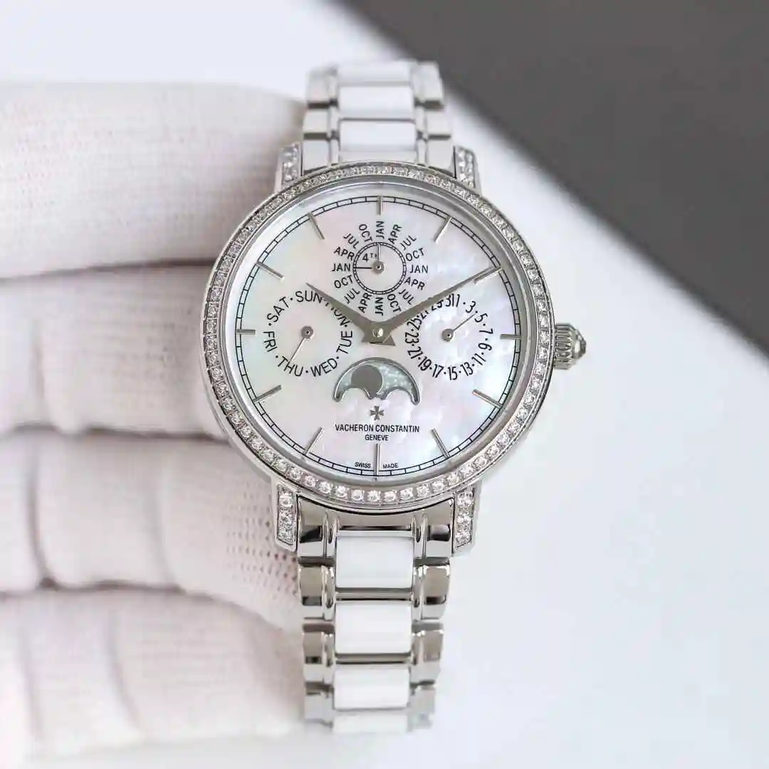 General Watches Vacheron Constantin Jiangshi Dandun Watch Women's Watch Paired with Original Fully Automatic Mechanical Movement Top Grade 316 Precision Steel Case with Mineral Super Strong Mirror Diameter 36mm kk015500 view 8