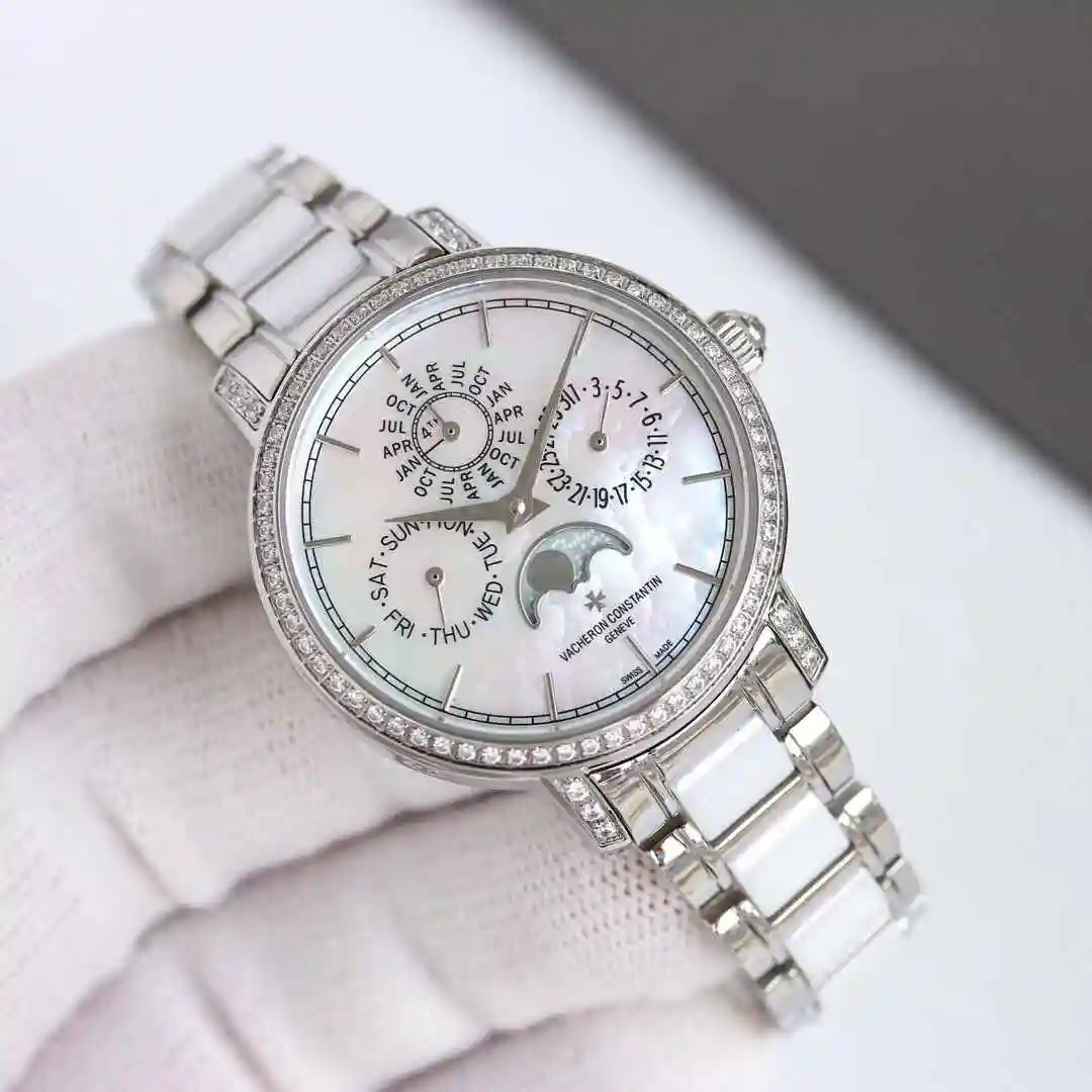 General Watches Vacheron Constantin Jiangshi Dandun Watch Women's Watch Paired with Original Fully Automatic Mechanical Movement Top Grade 316 Precision Steel Case with Mineral Super Strong Mirror Diameter 36mm kk015500 view 9