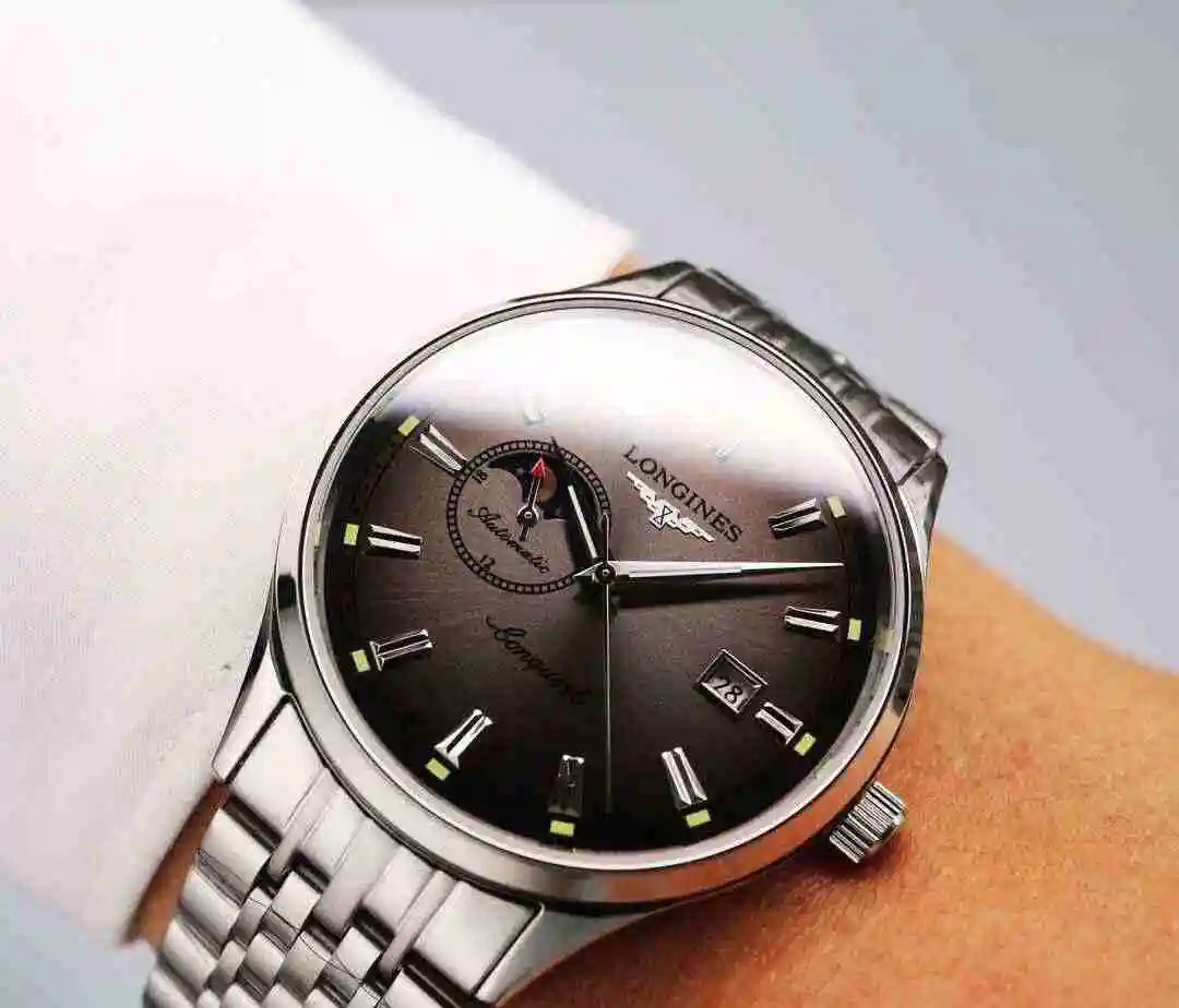 General Watches Longines Watch Men's Watch Paired with Original Fully Automatic Mechanical Movement Top Grade 316 Precision Steel Case with Mineral Super Strong Mirror Diameter 40mm KK06500 3 view 7