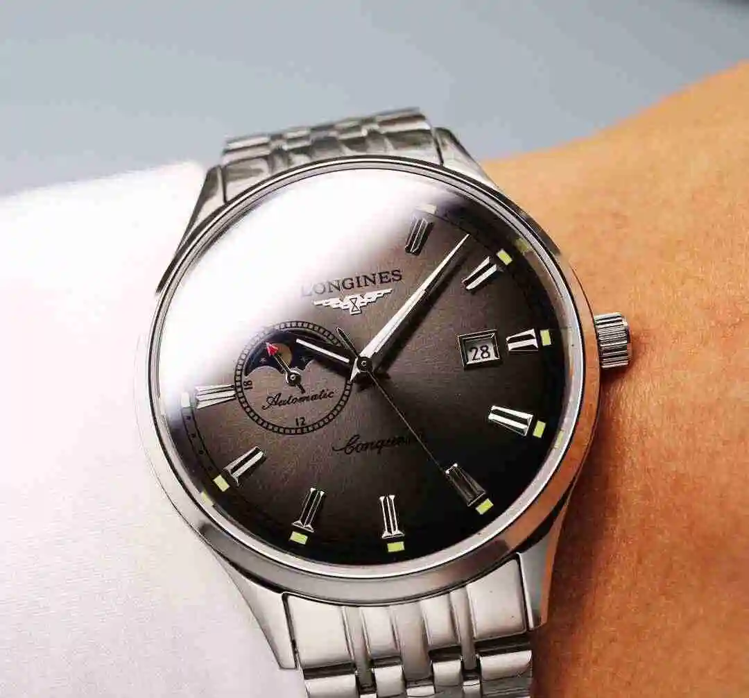 General Watches Longines Watch Men's Watch Paired with Original Fully Automatic Mechanical Movement Top Grade 316 Precision Steel Case with Mineral Super Strong Mirror Diameter 40mm KK06500 3 view 9