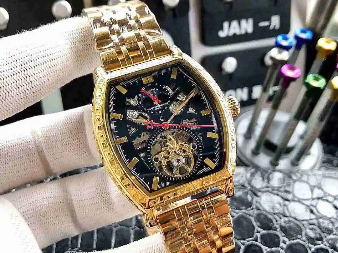 General Watches Vacheron Constantin Jiangshi Danton Watch Men's Watch Paired with Original Fully Automatic Mechanical Movement, Top Grade 316 Precision Steel Case with Mineral Super Strong Mirror Diameter 42mm KK05650 view 5