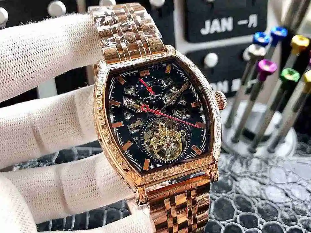 General Watches Vacheron Constantin Jiangshi Danton Watch Men's Watch Paired with Original Fully Automatic Mechanical Movement, Top Grade 316 Precision Steel Case with Mineral Super Strong Mirror Diameter 42mm KK05650 view 7