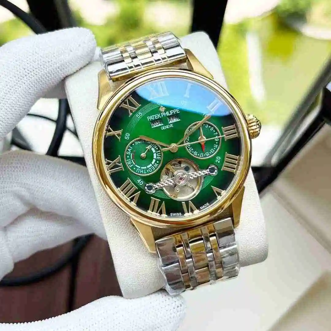 General Watches Patek Philippe Watch Men's Watch Paired with Original Fully Automatic Mechanical Movement Top Grade 316 Precision Steel Case Case with Mineral Super Strong Mirror Diameter 42mm KK05400 view 6