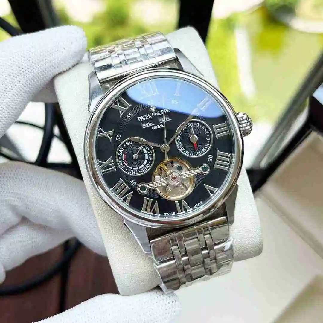General Watches Patek Philippe Watch Men's Watch Paired with Original Fully Automatic Mechanical Movement Top Grade 316 Precision Steel Case Case with Mineral Super Strong Mirror Diameter 42mm KK05400 view 7