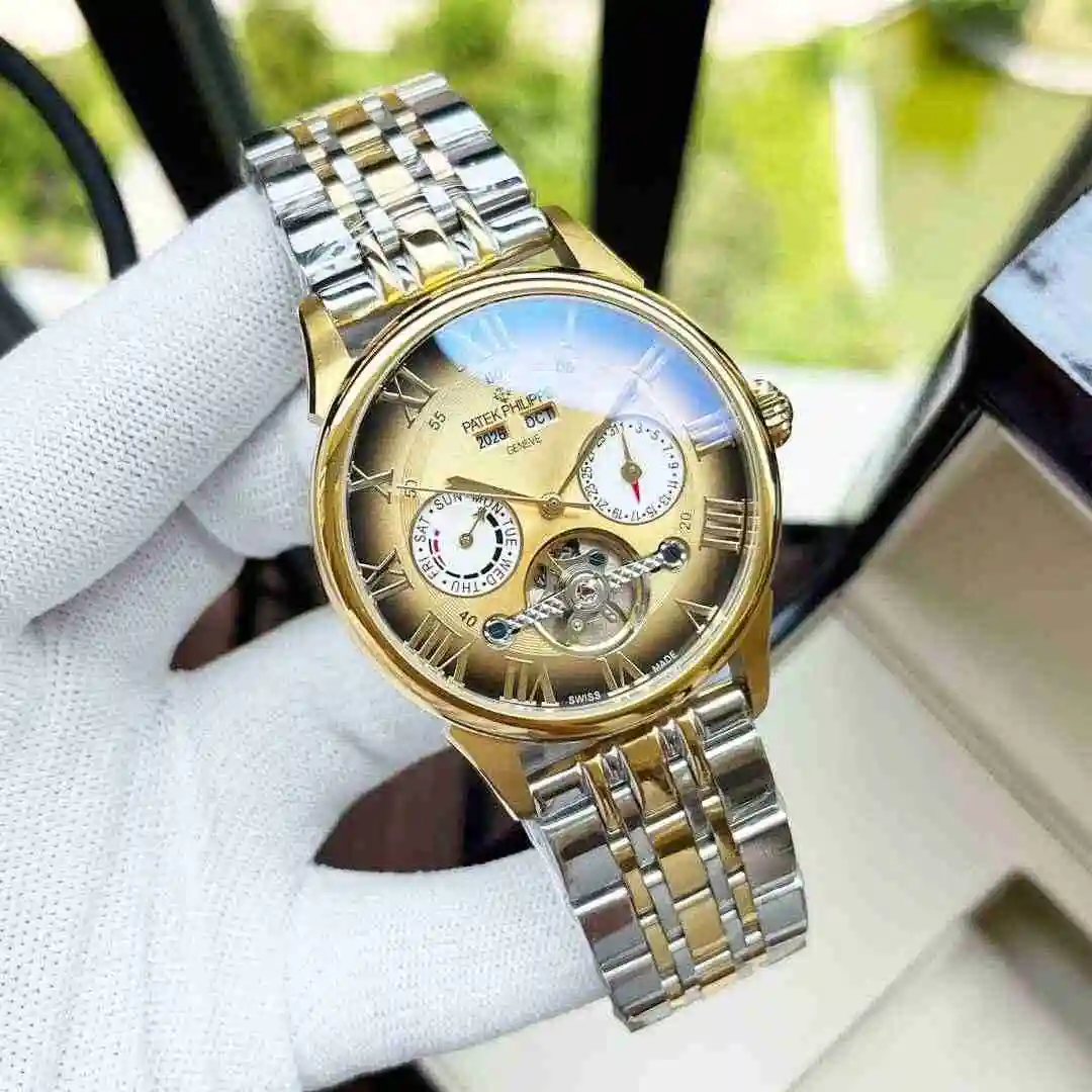 General Watches Patek Philippe Watch Men's Watch Paired with Original Fully Automatic Mechanical Movement Top Grade 316 Precision Steel Case Case with Mineral Super Strong Mirror Diameter 42mm KK05400 view 8