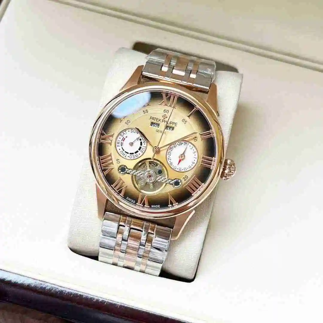 General Watches Patek Philippe Watch Men's Watch Paired with Original Fully Automatic Mechanical Movement Top Grade 316 Precision Steel Case Case with Mineral Super Strong Mirror Diameter 42mm KK05400 view 9