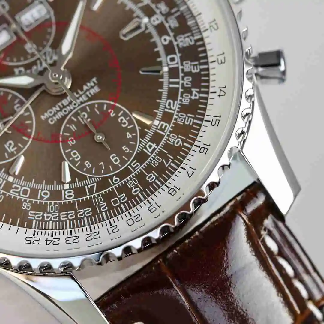 General Watches Breitling Watch Men's Watch Paired with Original Fully Automatic Mechanical Movement Top Grade 316 Precision Steel Case with Mineral Super Strong Mirror Diameter 43mm KK014500 view 6