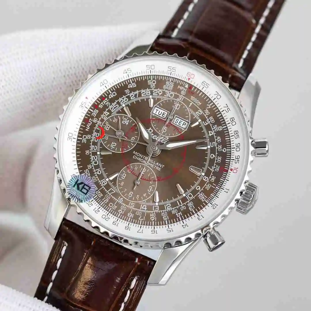 General Watches Breitling Watch Men's Watch Paired with Original Fully Automatic Mechanical Movement Top Grade 316 Precision Steel Case with Mineral Super Strong Mirror Diameter 43mm KK014500 view 8