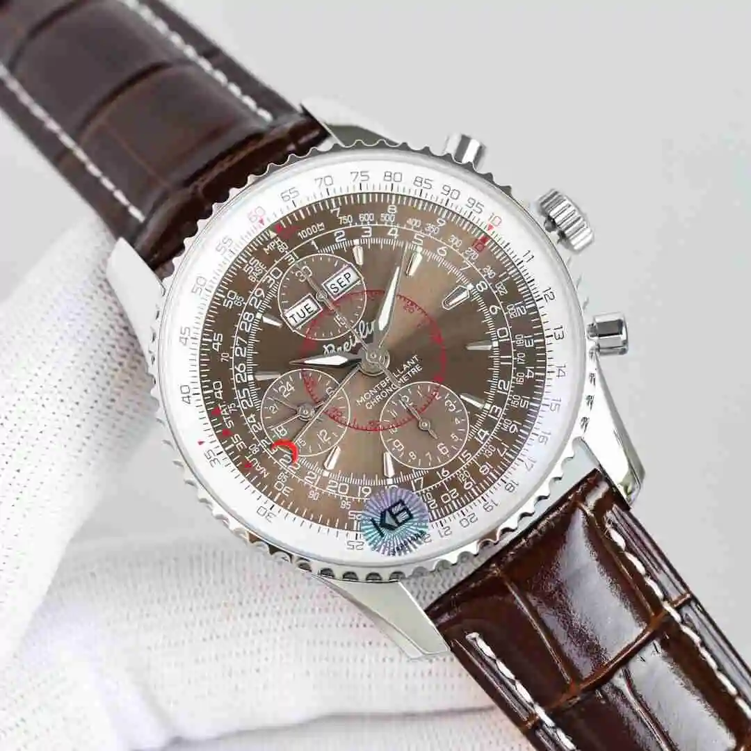 General Watches Breitling Watch Men's Watch Paired with Original Fully Automatic Mechanical Movement Top Grade 316 Precision Steel Case with Mineral Super Strong Mirror Diameter 43mm KK014500 view 9
