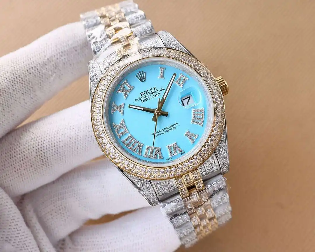 General Watches Role@lux men's watch with original fully automatic mechanical movement, top 316 stainless steel case and strap, mineral super mirror, diameter 41mm KK08800 view 5