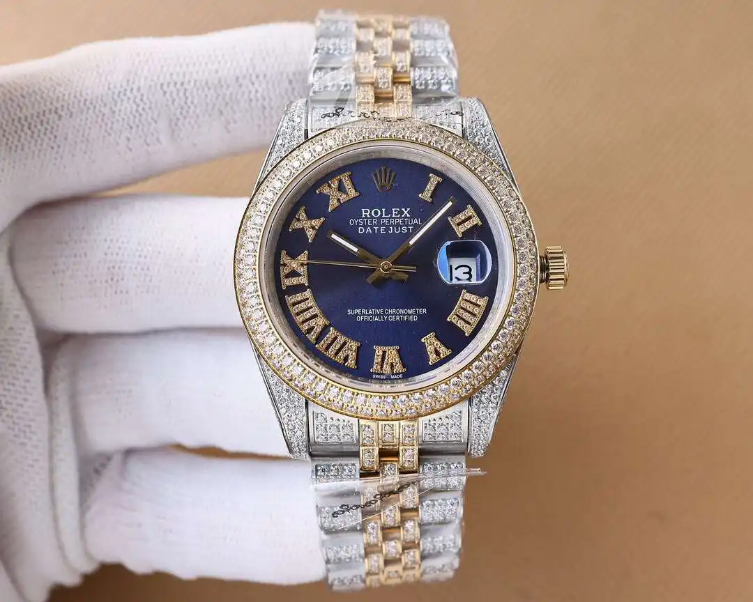 General Watches Role@lux men's watch with original fully automatic mechanical movement, top 316 stainless steel case and strap, mineral super mirror, diameter 41mm KK08800 view 7