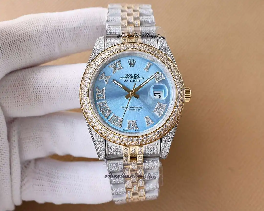 General Watches Role@lux men's watch with original fully automatic mechanical movement, top 316 stainless steel case and strap, mineral super mirror, diameter 41mm KK08800 view 9
