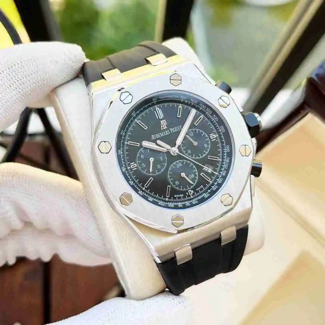 General Watches Audemars Piguet Aibi Watch Men's Watch Paired with Original Fully Automatic Mechanical Movement, Top Grade 316 Precision Steel Case with Mineral Super Strong Mirror Diameter 44mm KK05850 view 6