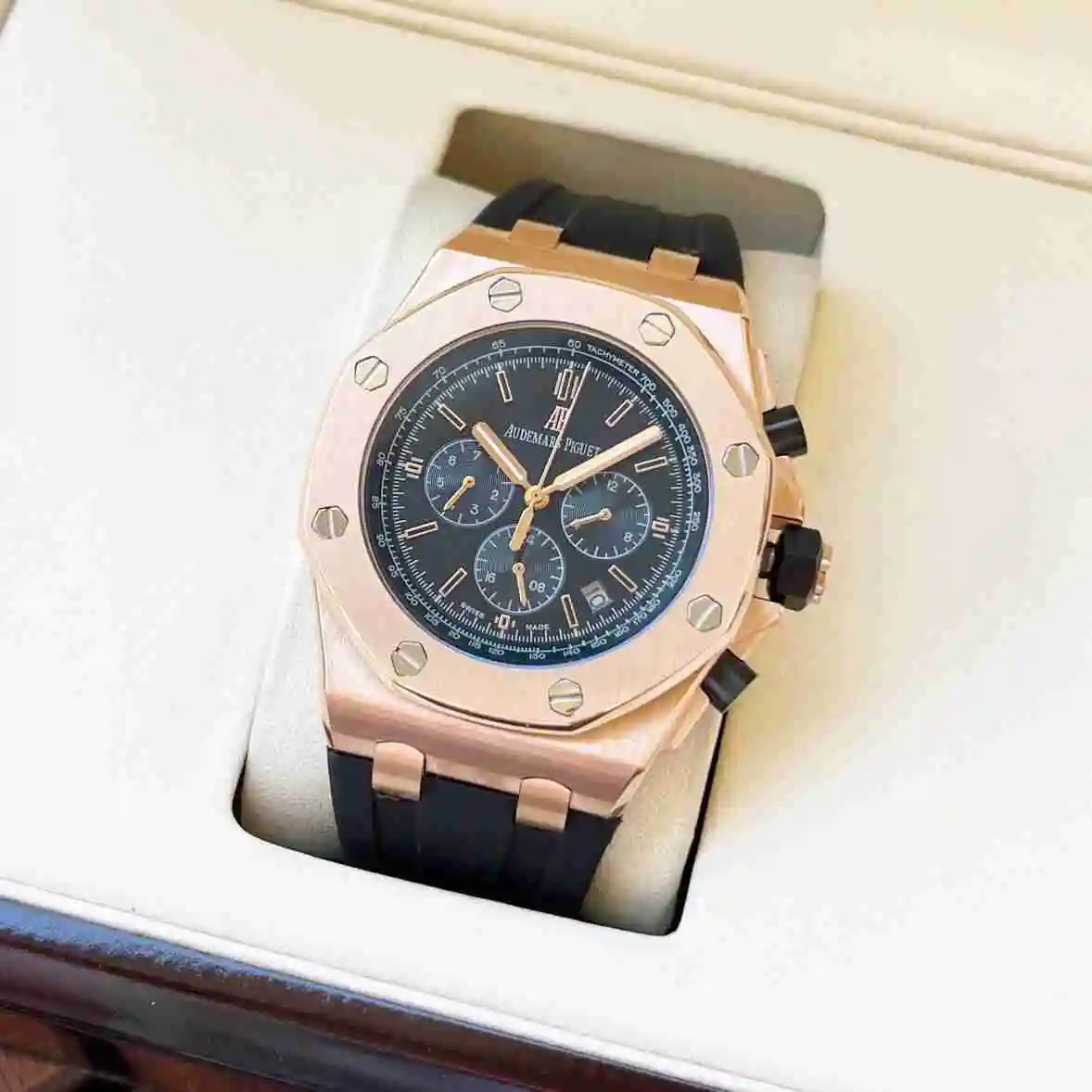 General Watches Audemars Piguet Aibi Watch Men's Watch Paired with Original Fully Automatic Mechanical Movement, Top Grade 316 Precision Steel Case with Mineral Super Strong Mirror Diameter 44mm KK05850 view 9