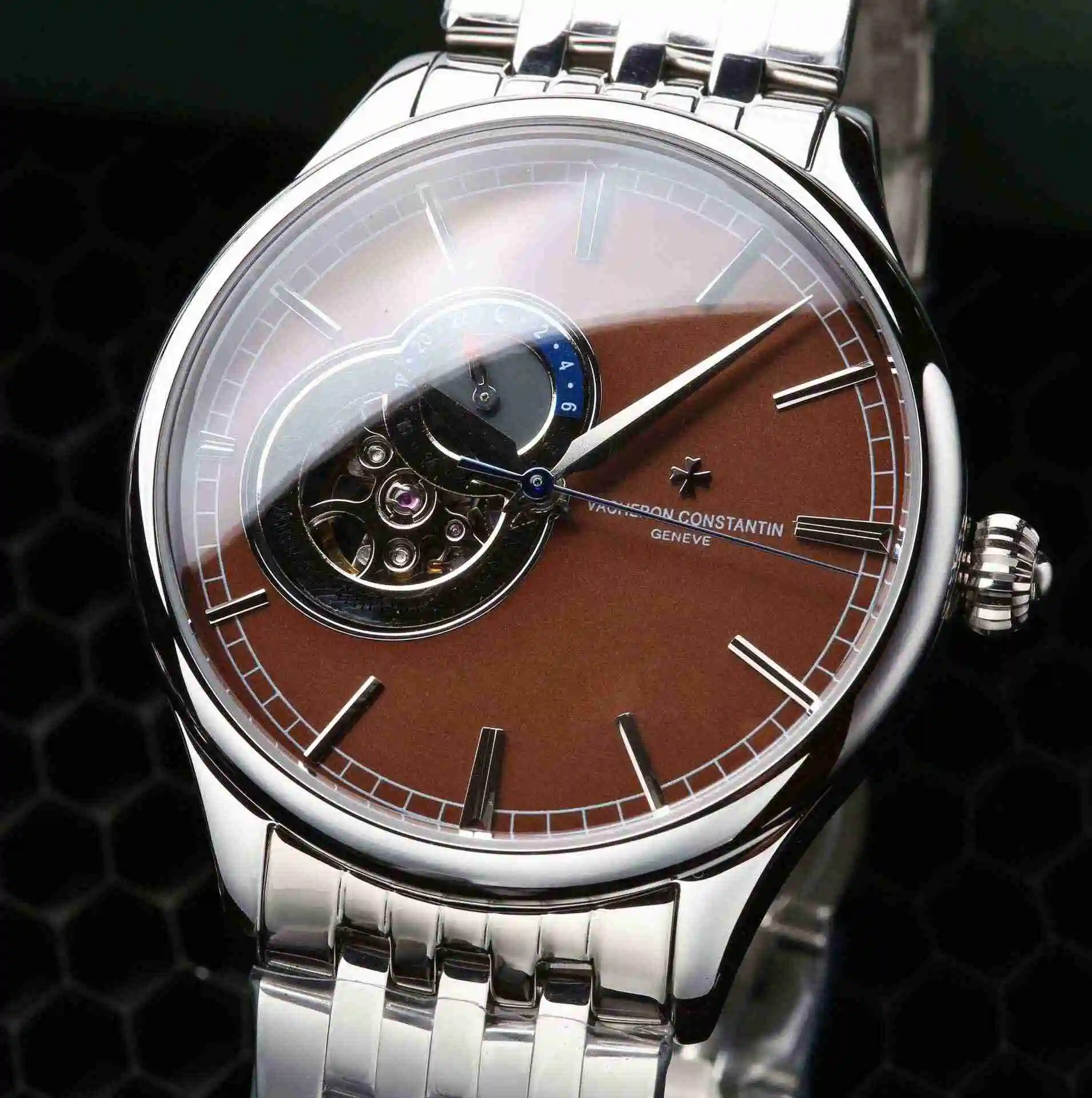General Watches Vacheron Constantin Jiangshi Danton Watch Men's Watch Paired with Original Fully Automatic Mechanical Movement, Top Grade 316 Precision Steel Case with Mineral Super Strong Mirror Diameter 42mm KK05800 1 view 7