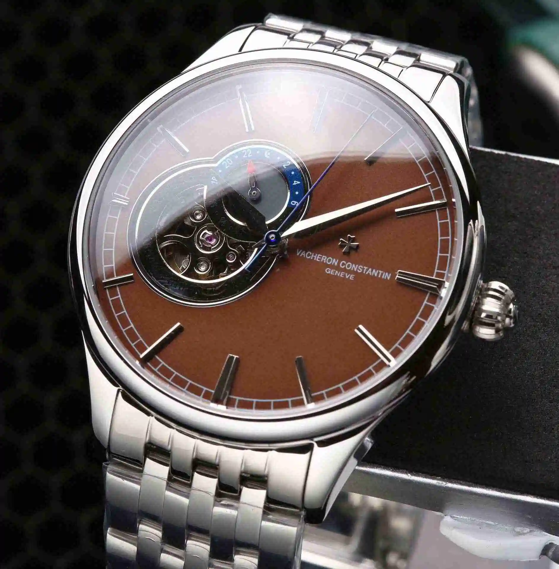 General Watches Vacheron Constantin Jiangshi Danton Watch Men's Watch Paired with Original Fully Automatic Mechanical Movement, Top Grade 316 Precision Steel Case with Mineral Super Strong Mirror Diameter 42mm KK05800 1 view 9