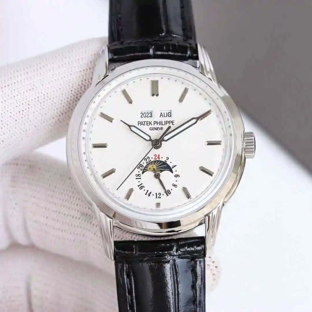 General Watches Patek Philippe Watch Men's Watch Paired with Original Fully Automatic Mechanical Movement Top Grade 316 Precision Steel Case Case with Mineral Super Strong Mirror Diameter 40mm KK012500 view 9