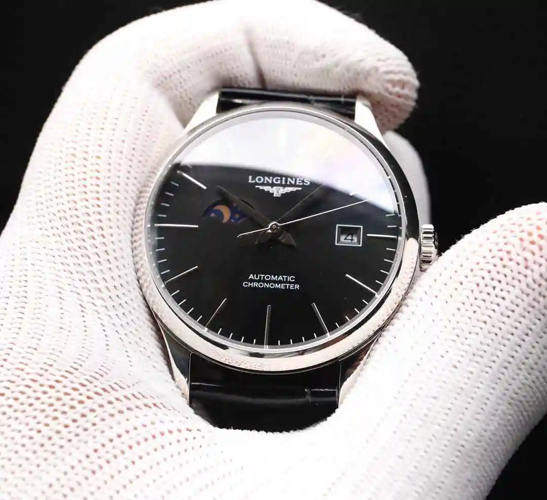 General Watches Longines Watch Men's Watch Paired with Original Fully Automatic Mechanical Movement Top Grade 316 Precision Steel Case with Mineral Super Strong Mirror Diameter 40mm kk06550 3 view 8