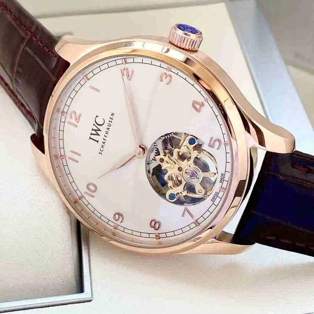 General Watches IWC Wanguo Watch Men's Watch Paired with Original Fully Automatic Mechanical Movement Top Grade 316 Precision Steel Case with Mineral Super Strong Mirror Diameter 42mm KK05450 view 3