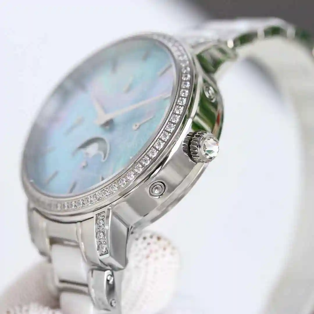 General Watches Vacheron Constantin Jiangshi Danton Watch Women's Watch Paired with Original Fully Automatic Mechanical Movement, Top Grade 316 Precision Steel Case, Strap Mineral Super Strong Mirror Diameter 36mm kk view 5