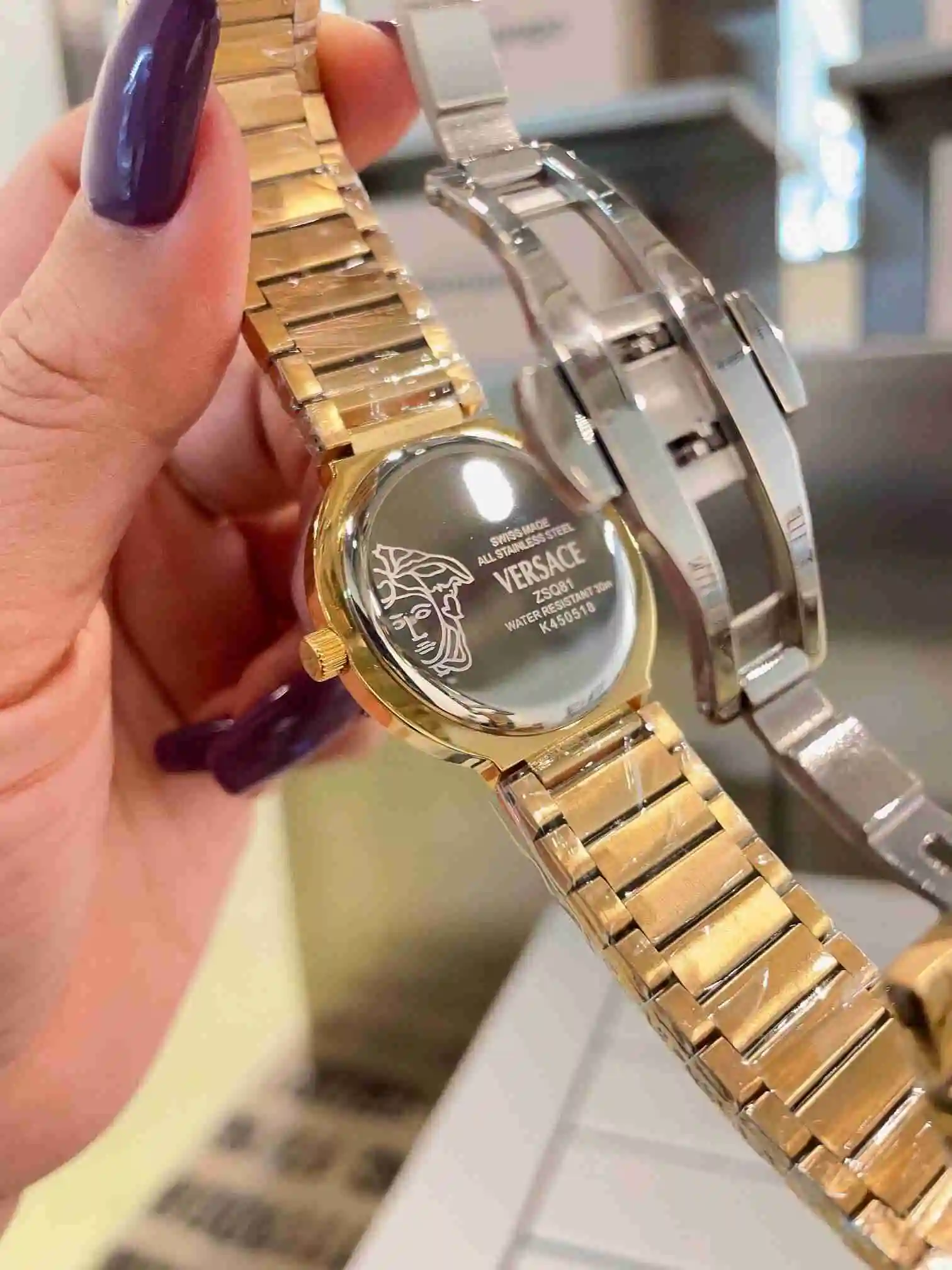 General Watches VER Versace Watch Women's Watch Paired with Original Fully Automatic Mechanical Movement Top Grade 316 Precision Steel Case with Mineral Super Strong Mirror Diameter 34cm KK02750 view 4