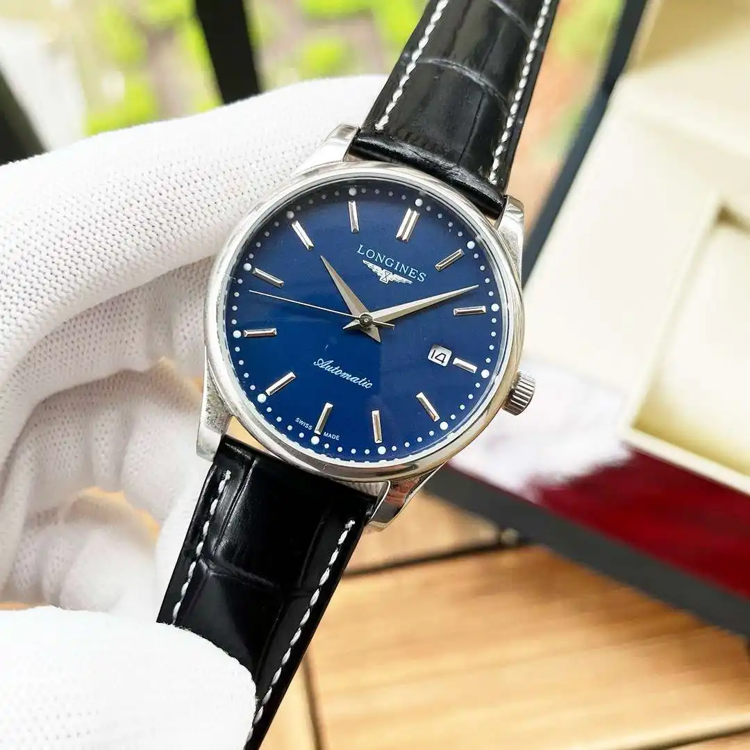 General Watches Watch Men's watch with original fully automatic mechanical movement, top-grade 316 stainless steel case and strap, mineral super mirror, diameter 40mm KK ) view 5
