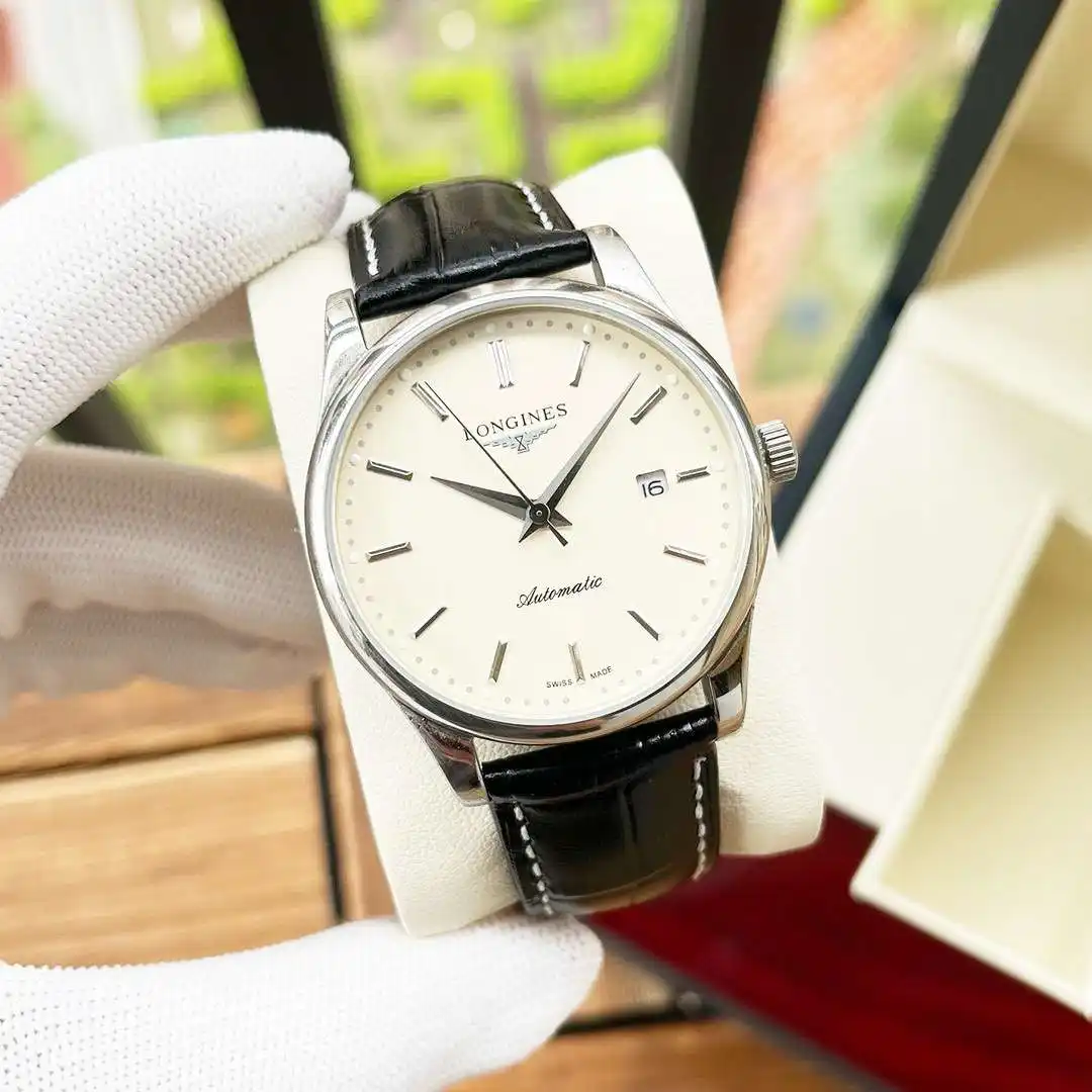 General Watches Watch Men's watch with original fully automatic mechanical movement, top-grade 316 stainless steel case and strap, mineral super mirror, diameter 40mm KK ) view 7
