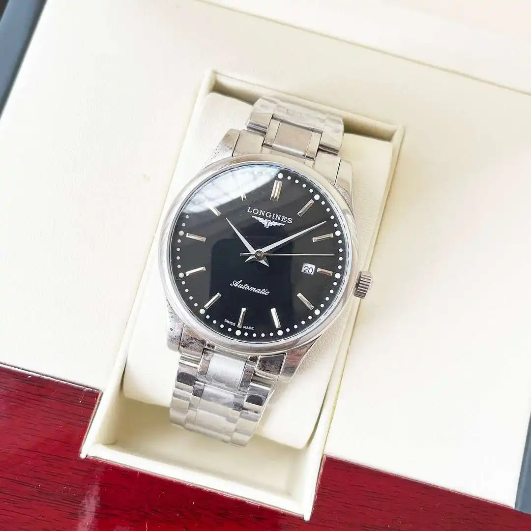 General Watches Watch Men's watch with original fully automatic mechanical movement, top-grade 316 stainless steel case and strap, mineral super mirror, diameter 40mm KK ) view 8