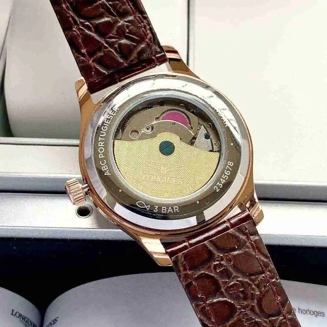 General Watches Longines Watch Men's Watch Paired with Original Fully Automatic Mechanical Movement Top grade 316 Precision Steel Case with Mineral Super Strong Mirror Diameter 40mm KK05 view 2