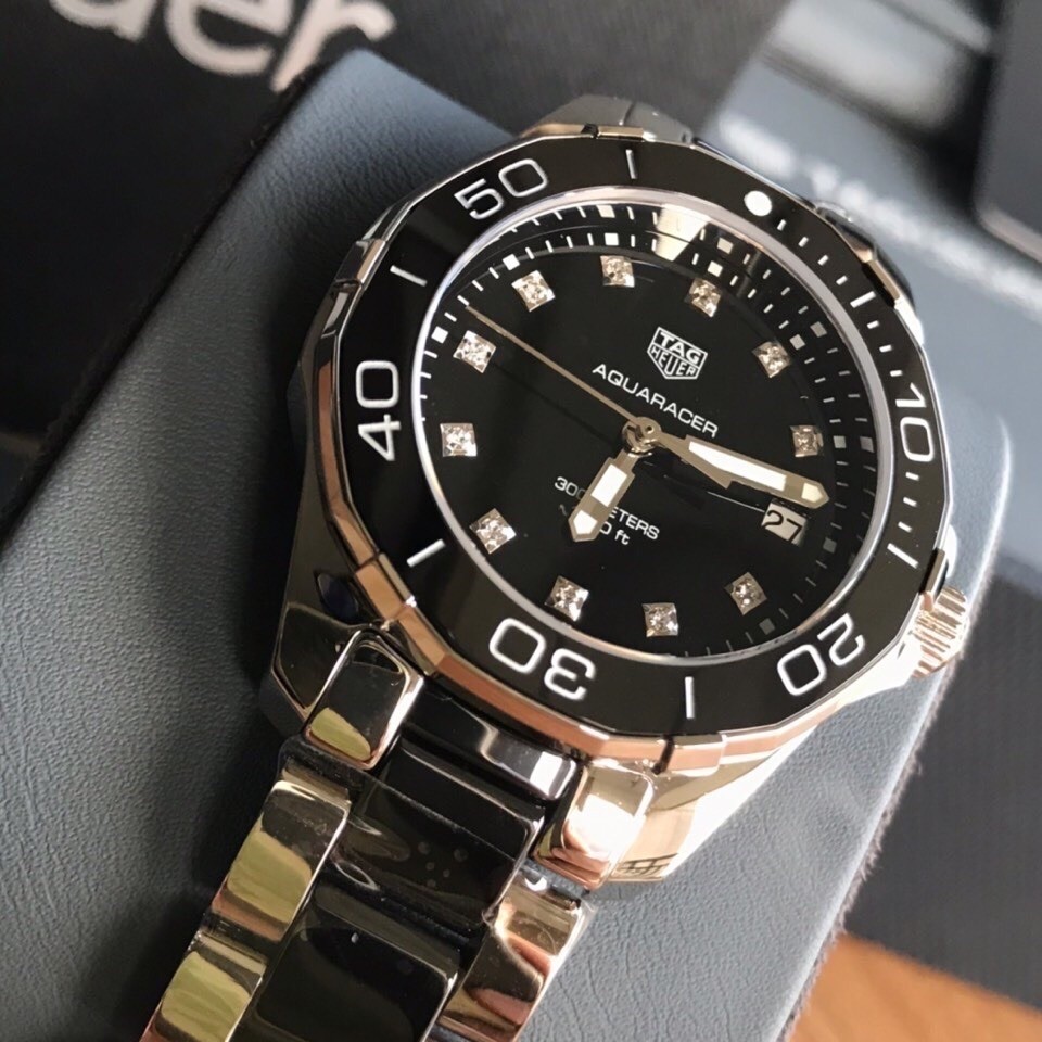TAG Heuer Aquaracer Ceramic Quartz 35mm Watch view 2