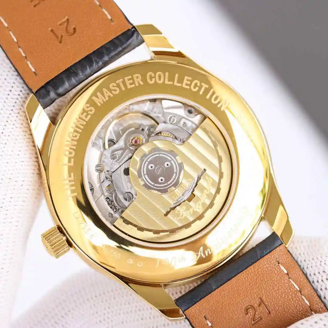 General Watches Longines watch for men with original fully automatic mechanical movement, top grade 316 precision steel case with mineral super strong mirror diameter 40mm kk view 3
