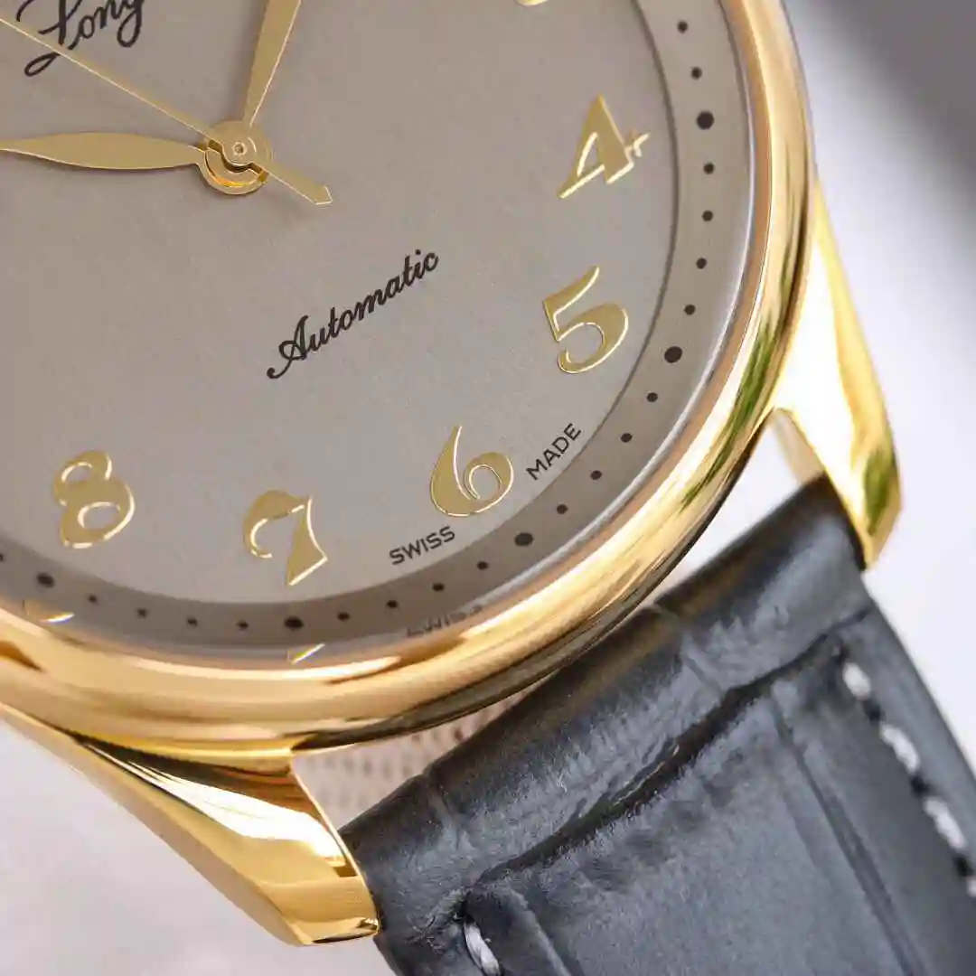 General Watches Longines watch for men with original fully automatic mechanical movement, top grade 316 precision steel case with mineral super strong mirror diameter 40mm kk view 4