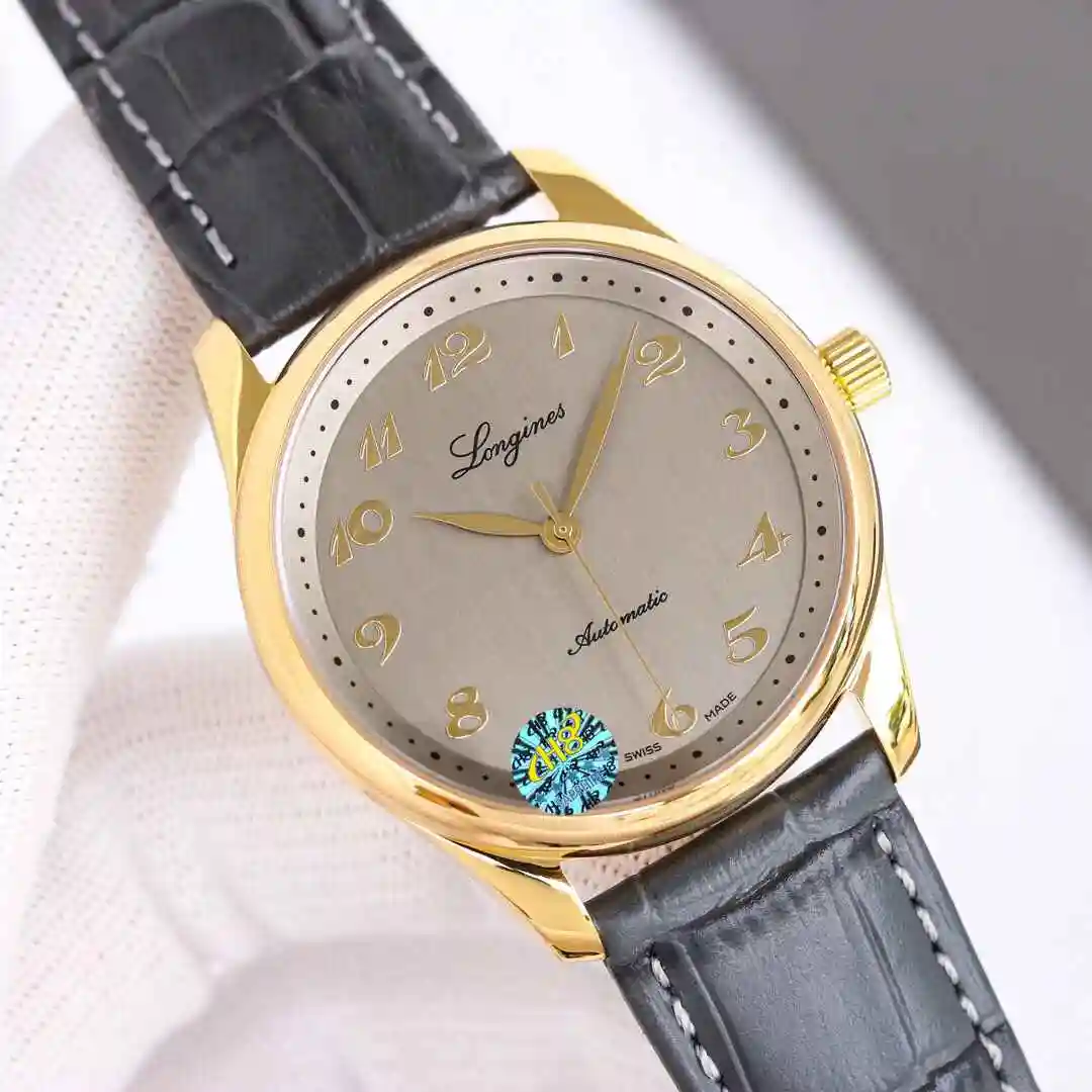 General Watches Longines watch for men with original fully automatic mechanical movement, top grade 316 precision steel case with mineral super strong mirror diameter 40mm kk view 9