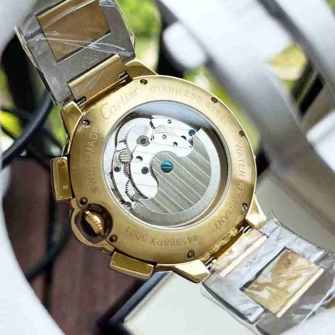 General Watches Cartier Watch Men's Watch Paired with Original Fully Automatic Mechanical Movement Top Grade 316 Precision Steel Case with Mineral Super Strong Mirror Diameter 44mm KK06800 view 3