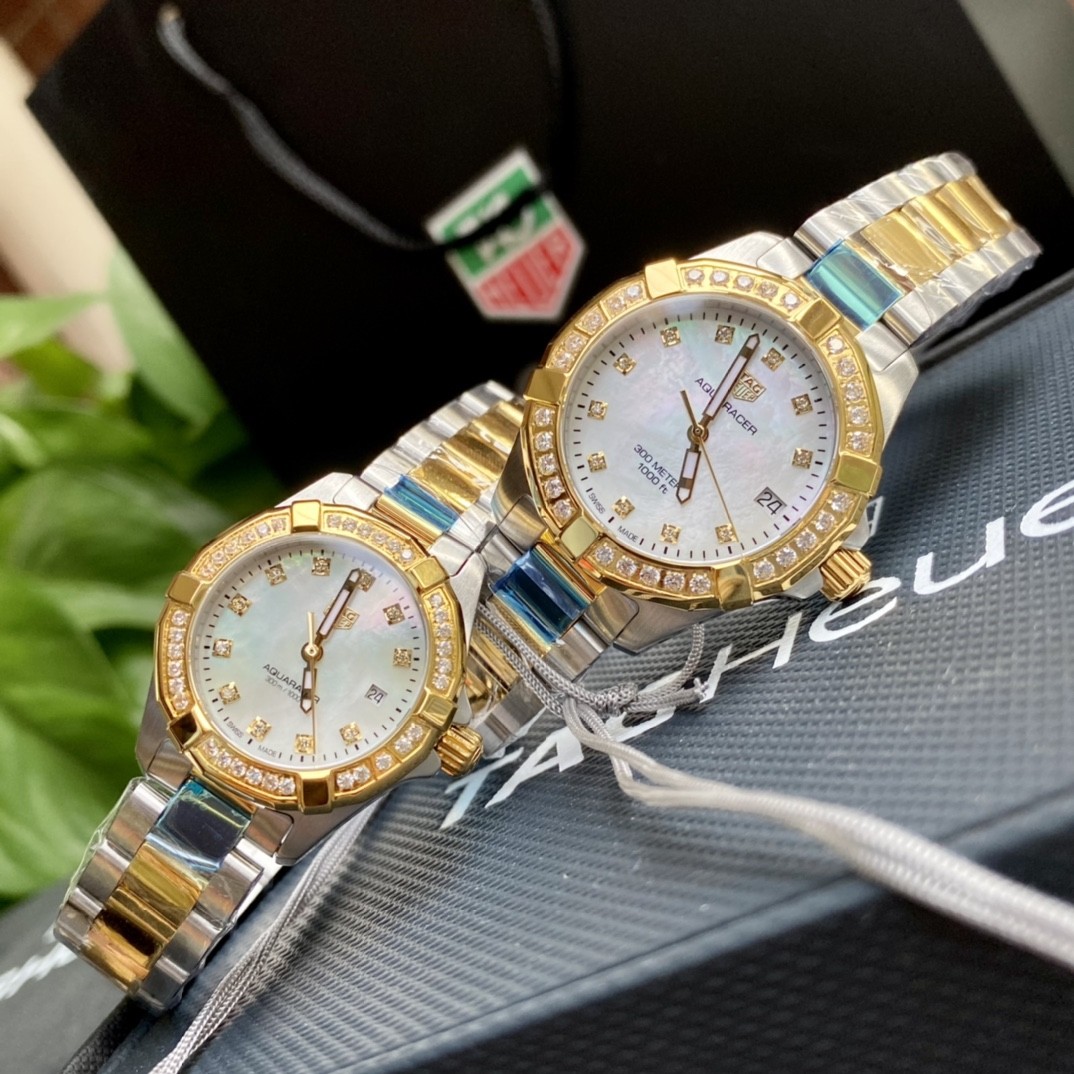 TAG Heuer Aquaracer Mother of Pearl Dial Quartz Watch view 5
