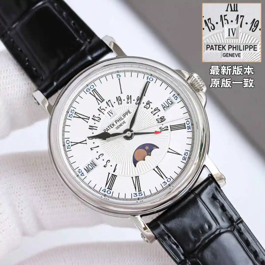General Watches Patek Philippe Watch Men's Watch Paired with Original Fully Automatic Mechanical Movement Top Grade 316 Precision Steel Case Case with Mineral Super Strong Mirror Diameter 38mm KK013500 view 6